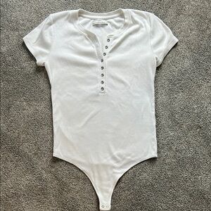 Abercrombie & Fitch White Bodysuit